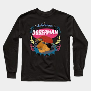 natural ear doberman Long Sleeve T-Shirt